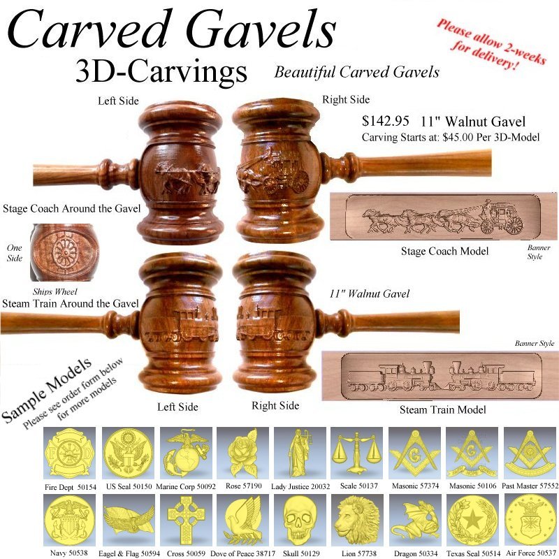 3D Gavels